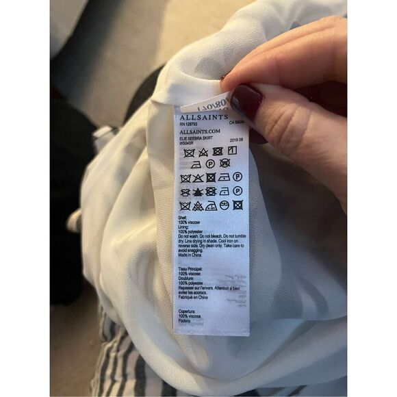 NWT All Saints Elie Seebra Skirt - Picture 5 of 6